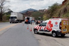 Colisão entre carro e moto deixa um ferido na BR-381 em João Monlevade